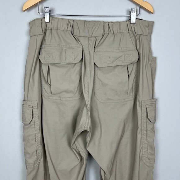 Duluth Trading Co Pants Mens Large (34x32) Beige Flex Dry On The Fly Cargo Pants - Picture 6 of 15
